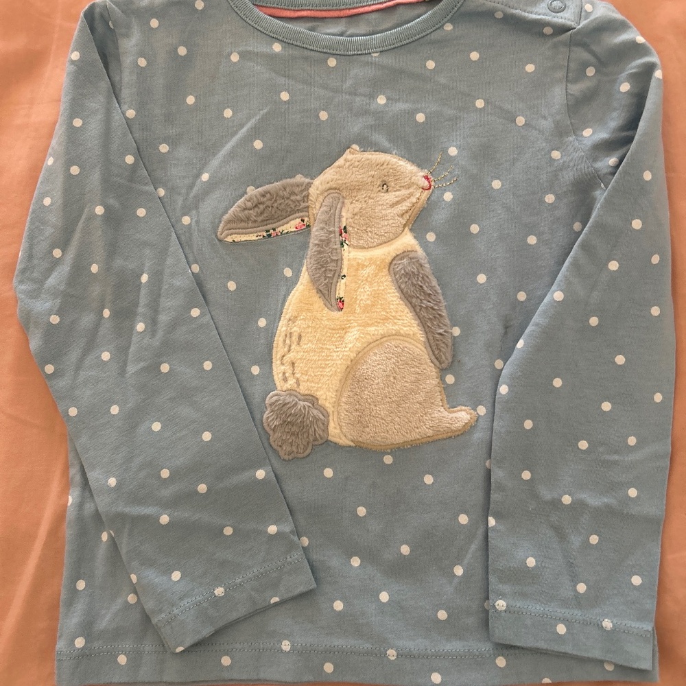 Mini Boden - Bunny Appliqué Shirt - 2T - NWT